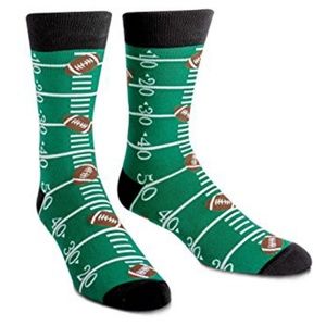 Mens novelty football crew socks Sock it to Me
